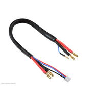 G-Force 1202-125 Charge/Balance Lead - 4mm Bullit 2S - Charger 2S XH - 2mm Bullit - 14AWG 30cm (1) - GF-1202-125