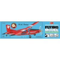 Guillow's PC6 Porter - Laser Cut Balsa Plane Model Kit