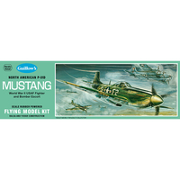 Guillow's Mustang Balsa Plane Model Kit