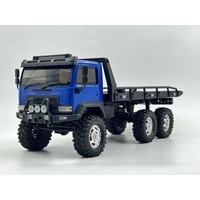 HobbyPlus 1/18 CR-18P 6X6 Flatbed (Blue) Brushed