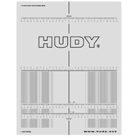 HUDY PLASTIC SET-UP BOARD DECAL FOR 1/8 1/10 CARS - HD108210