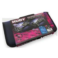 HUDY SET-UP STATION & SET-UP TOOLS + CARRYING BAG FOR 1/10 FORMULA CARS