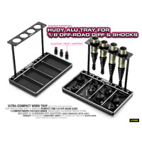 HUDY ALU TRAY FOR 1/8 OFF-ROAD DIFF & SHOCKS - HD109802