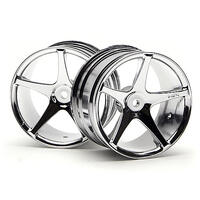 HPI Super Star Wheel 57X35mm (2.2In) Chromesuper Nitro [3032]