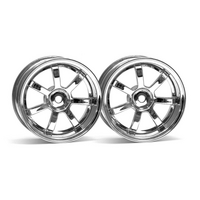 HPI Rays Gram Lights 57S-Pro Wheel Chrome (6mm Offset) [3317]