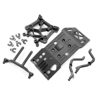 HPI Skid Plate/Body Mount/Shock Tower Set [85234]