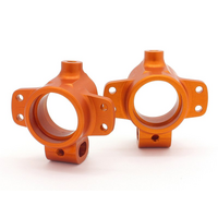 HPI HD ALUMINIUM REAR HUB CARRIER (ORANGE/2PC) [86995]