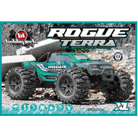 HOBBYTECH ROGUE TERRA 3S RTR 1-10th OFFROAD MONSTER TRUCK - AQUA - HT-ROGT.GR.RTR