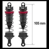 1/8 105MM BIG BORE 16MM FULLY ALUM. SHOCKS +3 SPRINGS (H/S/M) - HTR-508105