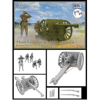 IBG 1/35 75mm Field Gun wz. 1897 with Polish Artillerymen figures Plastic Model Kit [35059]