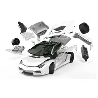 Airfix Plastic Model Kit QUICKBUILD LAMBORGHINI AVENTADOR - NEW COLOUR