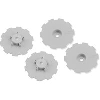 Hazard - SC10.2 / SC10 4x4 - wheel dish - 4pc. - (white) - fits 3344 wheel