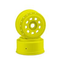 9-shot 17mm hex SCT tire wheel - yellow, 2pc.