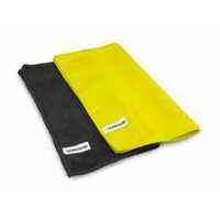 Dirt Racing Products - microfiber towel - black / yellow, (2pc)