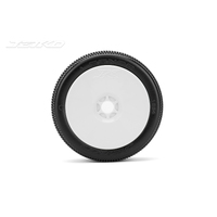 Jetko 1/8 LESNAR Buggy Tyres (Dish/White Rim/Ultra Soft) (2pcs) [1004DWUSG]