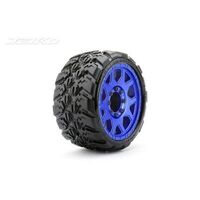 Jetko 1/8 MT 3.8 EX-KING COBRA/Claw Rim/Metal Blue/Medium Soft/Glued/Blted