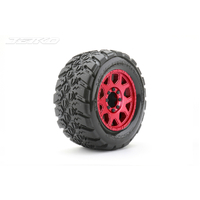 Jetko 1/8 MT 3.8 EX-KING COBRA/Claw Rim/Metal RED/Medium Soft/Glued/Blted