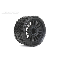 Jetko 1/8 SMT 4.0 PROPHET Tyres (Claw Rim/Black/Medium Soft/Belted/17mm 1/2 o/s) [1902CBMSGBB2]