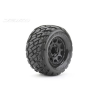 Jetko 1/10 MT 2.8 EX-ROCKFORM Tyres (Claw Rim/Black/Medium Soft/12mm 0 o/s) [2803CBMSGNB1]