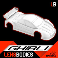 LENSBODIES 1/10 ONROAD BODY GHIBLI LIGHT WEIGHT (0.5MM) - LB010GHL-L