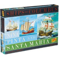 Lindberg 1/144 Nina, Pinta & Santa Maria (3 Pack) Plastic Model Kit