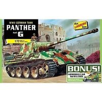 Lindberg 1/72 German Panther G Bonus Pack Plastic Model Kit