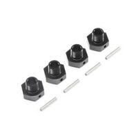 Losi 20mm wheel hex & Pins, Black (4), Super Baja Rey - LOS252077