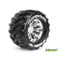 MT-Cyclone 1/8 Monster Truck Tyres Chrom