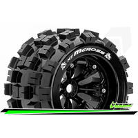 MT-Cross 1/8 Truck Tyre w/BLK rim