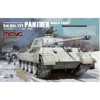 Meng 1/35 German Medium Tank Sd.Kfz.171 Panther Ausf.D Plastic Model Kti