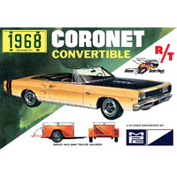 MPC 1/25 1968 Dodge Coronet Convertible w/Trailer Plastic Model Kit