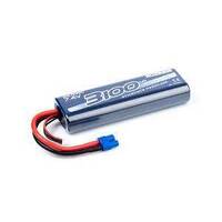 NOSRAM 3100MAH 50C - STD ROUND STICK HARD CASE 7.4V LIPO BATTERY WITH EC3 PLUG - NOS999301-EC3