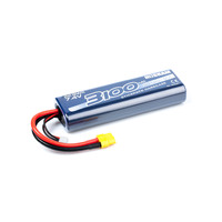 NOSRAM 3100MAH 50C - STD ROUND STICK HARD CASE 7.4V LIPO BATTERY WITH XT60 PLUG - NOS999301-DEA