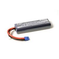 NOSRAM 4100MAH 50C - STD ROUND STICK HARD CASE 7.4V LIPO BATTERY WITH EC3 PLUG - NOS999302-EC3