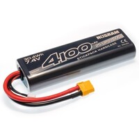 NOSRAM 4100MAH 50C - STD ROUND STICK HARD CASE 7.4V LIPO BATTERY WITH XT60 PLUG - NOS999302-XT60