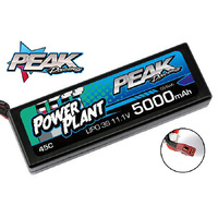 Peak Racing Power Plant  Lipo 5000 11.1 V 45C (Black case, Deans Plug) 3S/3CELL