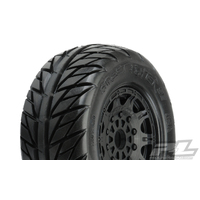 STREET FIGHTER SC 2.2"/3.0" TIRES MOUNTED ON RAID BLACK 17MM WHEELS (2) - PR1167-24