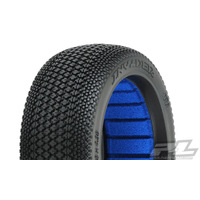 PROLINE INVADER M3 SOFT 1-8TH BUGGY TYRE FR OR RR 2PCS - PR9066-02