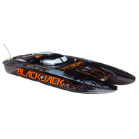 Pro Boat Blackjack 42 Brushless 8S Catamaran, RTR, Black / Orange, PRB08043T1