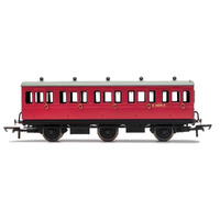 HORNBY BR, 6 WHEEL COACH, 3RD CLASS, FITTED LIGHTS, E31070 - ERA 4 - 69-R40124