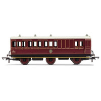 HORNBY NBR, 6 WHEEL COACH, UNCLASSED (BRAKE 3RD) COACH, FITTED LIGHTS, 472 - ERA 2 - 69-R40142