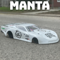 Raw Speed - 1:10th Manta Clear Drag Car Body - RS782008