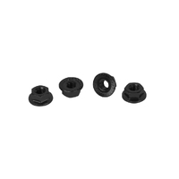 CORE RC - Serrated Alloy M4 Nuts - Black - pk4 - SCH-CR196