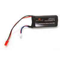 Spektrum 7.4V 1300mAh 2S 5C LiPo Battery Rx Pack w/JST Connector - SPMB1300LPRX