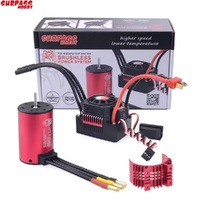 Surpass Hobby KK waterproof 3660 brushless motor with 80A ESC combo + Red heatsink 2600kv