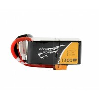 Tattu 1300mAh 75C 14.8V Soft Case Lipo Battery (XT60)