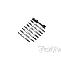 TWORKS 64 Titanium Turnbuckle Set ( For Xray XB4'21 )