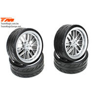 8-Spoke Mounted Radial Tyre Fog Silver E4D