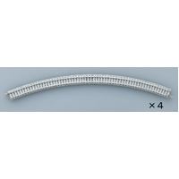 Tomix N Curve PC Track 15-3/8" 391mm Radius, 45° (4)