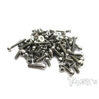 TWORKS 64 Titanium Screw set 83pcs.( For AE RC10 B6D )